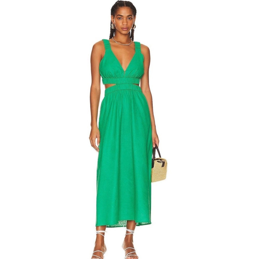 Minkpink Virgo Midi Dress - Green, Large - REVOLVE